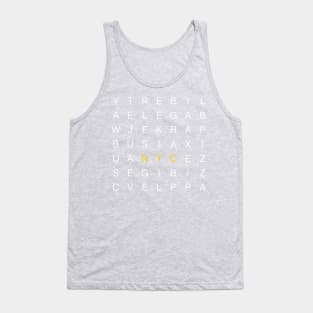 New York City Crossword Tank Top